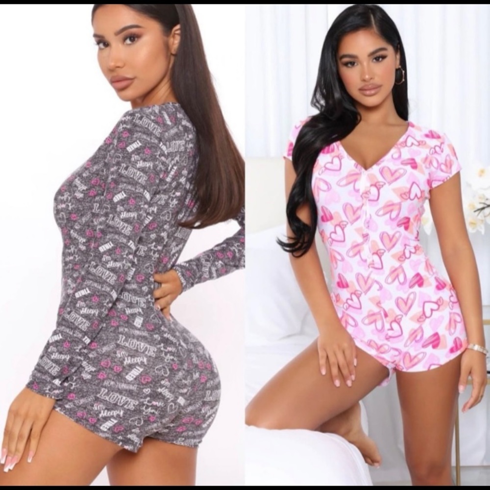 Fashion nova pj rompers